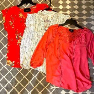 Lot of 3 medium work type casual  blouses